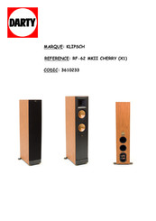 Klipsch Rf-62 II Manuel Du Propriétaire