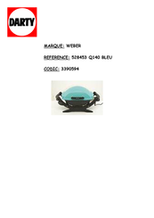 Weber 528453 Guide D'utilisation