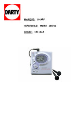 Sharp MDMT-180HS Mode D'emploi