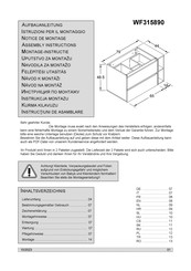 Wilhelm Schildmeyer WF315890 Notice De Montage