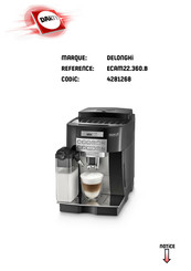 DeLonghi ECAM22.360 Mode D'emploi