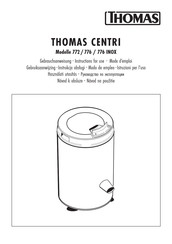 Thomas CENTRI 776 INOX Mode D'emploi