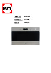 Whirlpool AMW433IX Instructions D'installation