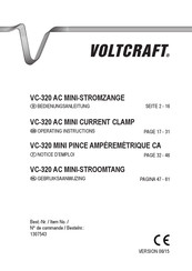 VOLTCRAFT VC-320 Notice D'emploi