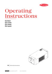 Fronius CU 800i Instructions De Service