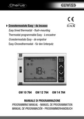 Gewiss Chorus GW 10 764 Manuel De Programmation