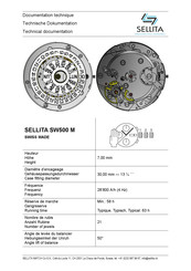 SELLITA SW500 M Documentation Technique