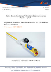 4NRJ VAT15KVAC Notice D'utilisation Et De Maintenance