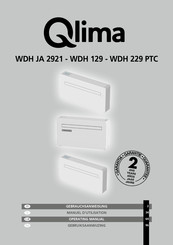 Qlima WDH JA 2921 Manuel D'utilisation