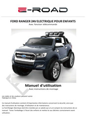 E-ROAD FORD RANGER 24V Manuel D'utilisation