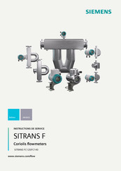 Siemens SITRANS FC120 Instructions De Service