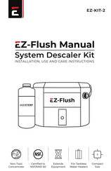 Eccotemp EZ-Flush EZ-KIT-2 Instructions D'installation, D'utilisation Et D'entretien