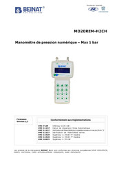 Beinat MD20REM-H2CH Mode D'emploi