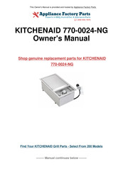 KitchenAid 760-0024 Instructions D'installation Et Guide D'utilisation Et D'entretien