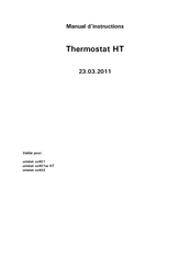 Huber unistat cc401 Manual D'instructions