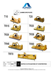 Alpego TR26 Notice D'utilisation Et D'entretien