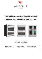 Wine Cell'R WC54SZSV1 Manuel D'utilisation Et D'entretien