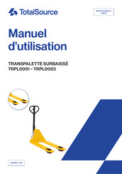 Total Source TRPL0002 Manuel D'utilisation