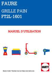 FAURE FT2L-1601 Manuel D'utilisation