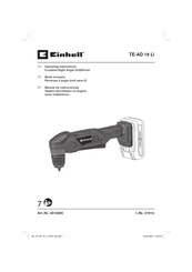 EINHELL TE-AD 18 Li Mode D'emploi