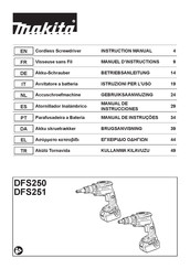 Makita DFS250RTJ Manuel D'instructions