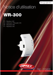 Optex WR-300 Notice D'utilisation