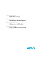 Atag KD62122A Mode D'emploi