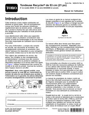 Toro Recycler 20349 Manuel De L'utilisateur