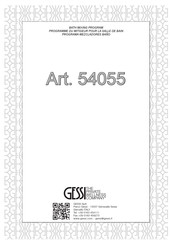 Gessi 54055 Instructions D'installation