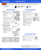 Westinghouse iGen4000cv Guide De Démarrage Rapide