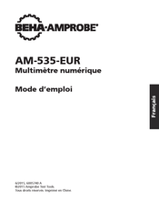 Beha-Amprobe AM-535-EUR Mode D'emploi