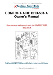 COMFORT-AIRE BHD-501 Manuel D'utilisation