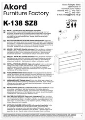 Akord K-138 SZ8 Instructions D'installation