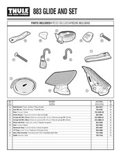 Thule 883 GLIDE AND SET Instructions D'installation