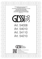 Gessi 316 54210 Manuel D'installation