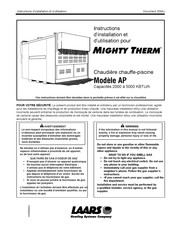 Laars MIGHTYTHERM AP Instructions D'installation Et D'utilisation