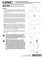 QSC MHV-1090 Manuel D'utilisation