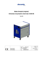 deconta 852 Mode D'emploi