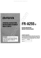 Aiwa FR-A255U Mode D'emploi