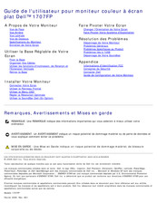 Dell 1707FP Guide De L'utilisateur