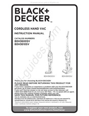 Black & Decker BdH3600SV Manuel D'instructions