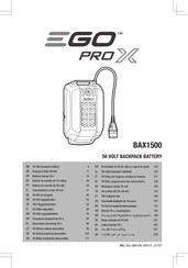 EGO PRO X BAX1501 Traduction De La Notice D'origine