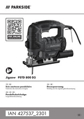 Parkside PSTD 800 D3 Traduction Des Instructions D'origine