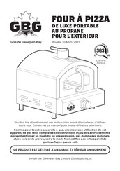 GBG GASPIZZRD Manuel De L'utilisateur