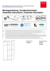 Rauch ME539 Instructions De Montage