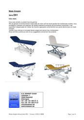 K.H. DEWERT DX1 Serie Mode D'emploi