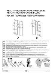 Gami BOSTON CHENE J74 326 Instructions De Montage