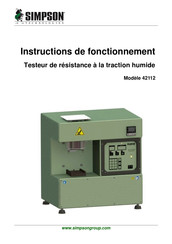 Simpson 0042112-ASM Instructions De Fonctionnement