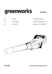 GreenWorks BL40L01 Manuel D'opérateur