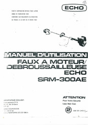 Echo SRM-300AE Manuel D'utilisation